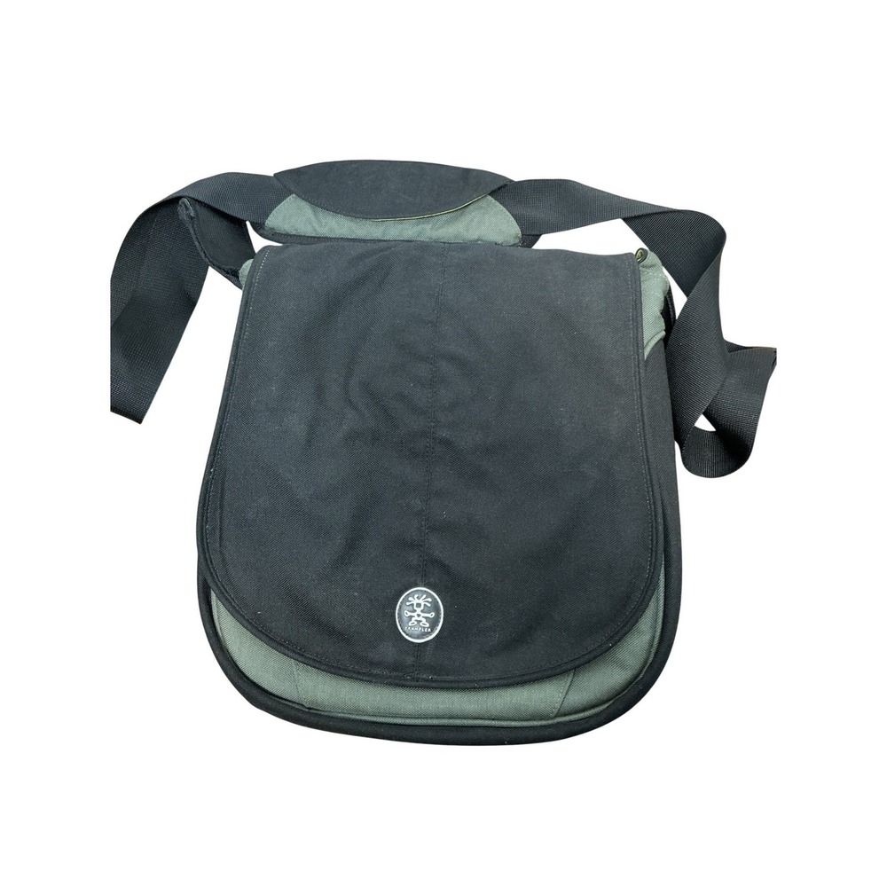 Crumpler Messenger Bag Black Olive Green Canvas Crossbody Shoulder‎ Bag Small